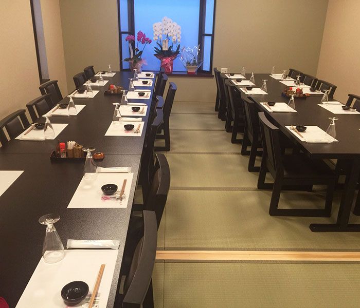 続き間にした部屋の様子