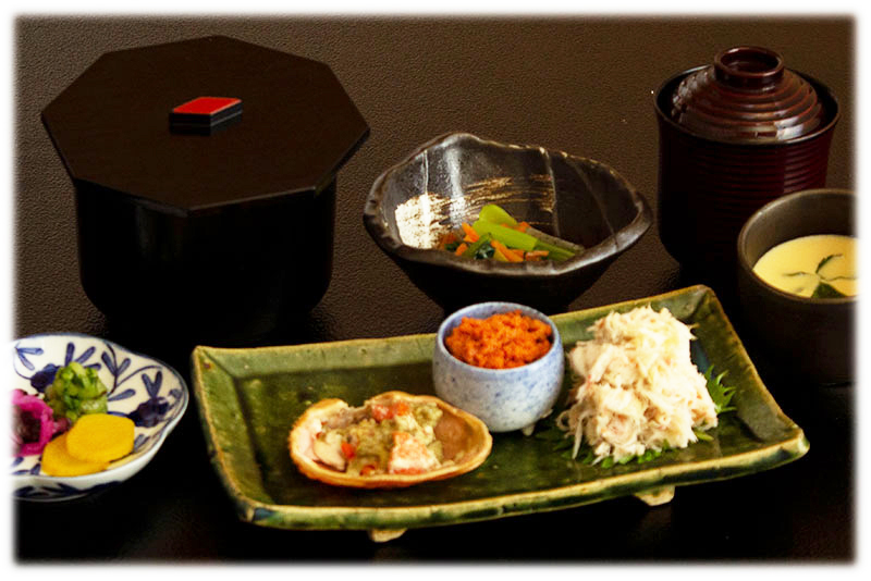 香箱（せいご）がに定食