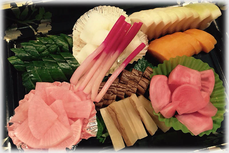 漬物盛合せ1500円